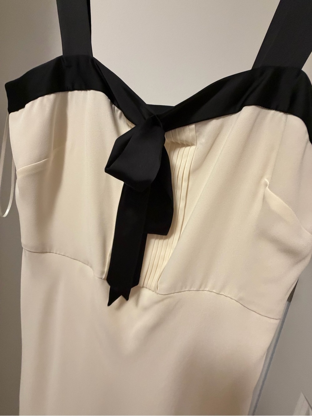 Lauren Ralph Lauren Cream Dress with Black Trim